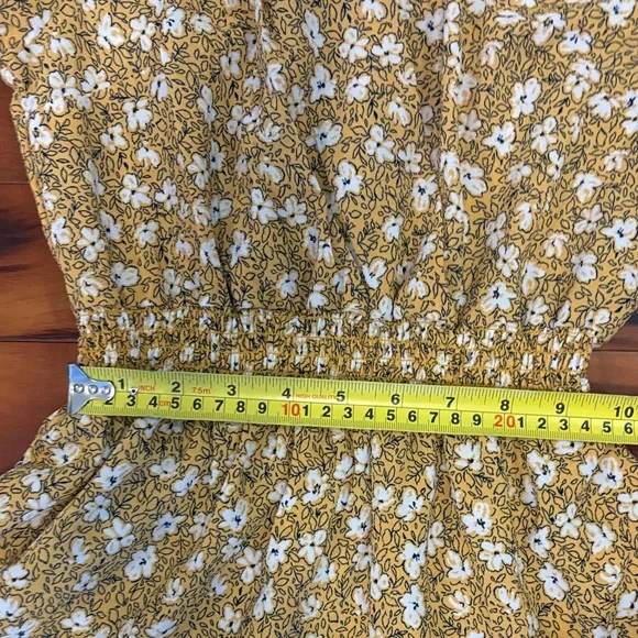 Floral Yellow Midi Dress - Picture 7 of 8